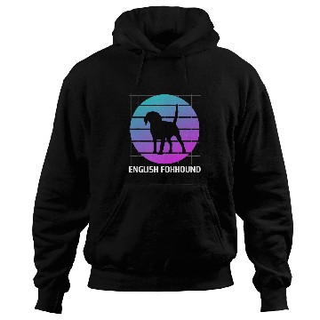 Discover Retro English Foxhound Dog Lover Hoodies