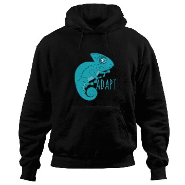 Discover Chameleon Blue Art Chameleon Adapt Hoodies