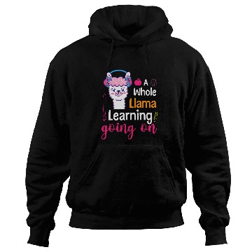 Discover Llama Learning Going on Teacher Student Schoolchildren Hoodies