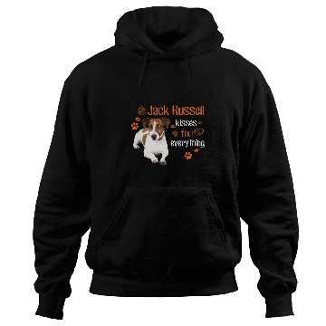 Discover Dog Jack Russell kisses fix everything Hoodies