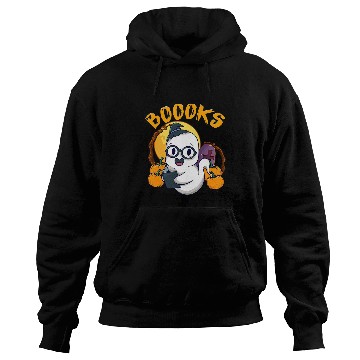 Discover Reading Book Booooks ghosts Funny Halloween Teacher Book Library Reader Hoodies