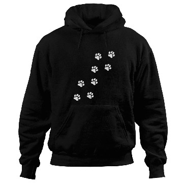 Discover Dog Paw Print Animal Lover Cat Paw Prints Funny Paw Print Hoodies
