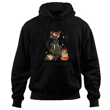 Discover Dog Great Dane Reindeer Christmas Lights Funny Dog xmass Gift Hoodies