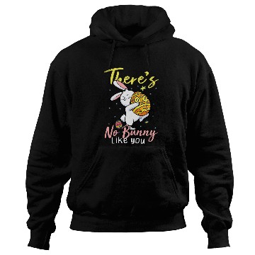 Discover Rabbits Cute Matching Couple Easter Rabbit Colorful Bunny Easter Egg Hoodies
