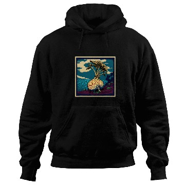 Discover Surrealism Japanese Painting Turnip Hoodies
