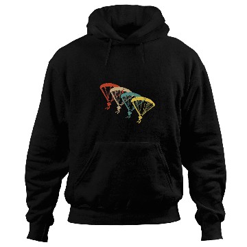 Discover Skydiving Gift Retro Skydiving Parachute Hoodies