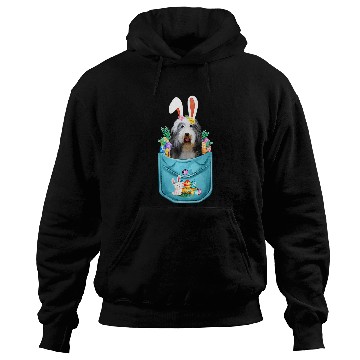 Discover Bunny Bearded Collie In Pocket Easter Day Eggs Bunny Dog Hoodies