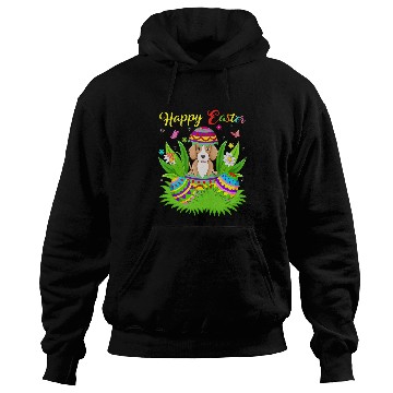 Discover Foxhound Dog Lover Floral Easter Egg Funny Foxhound Easter Hoodies