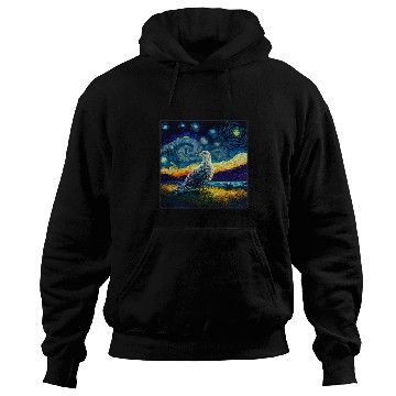 Discover Seagull Lover Surrealism Starry Night Seagull Hoodies