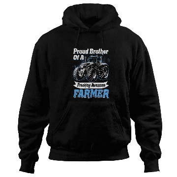 Discover Tractor driving Farming Farm Tractor Agriculture Harvester Farmer Brother Hoodies