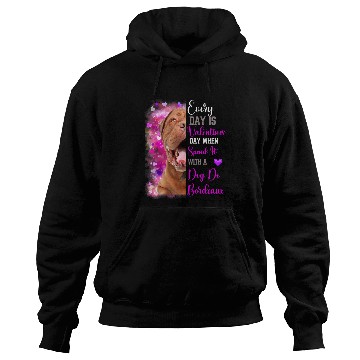 Discover Womens Dog De Bordeaux Mom Funny Valentines Day Dog Lovers Hoodies