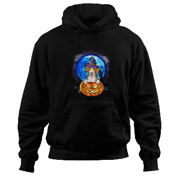 Discover Foxhound Witch Hat Pumpkin Scary Halloween Dog Lovers Hoodies