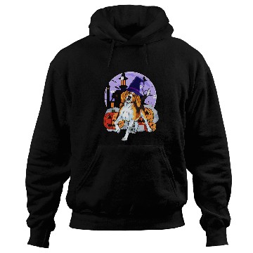 Discover Funny Foxhound Dog Halloween Witch Pumpkin Hoodies
