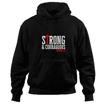 Discover Strong Courageous Joshua 19 Hoodies