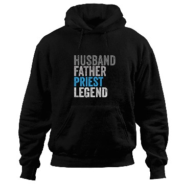 Discover Husband Father Priest Legend Funny Occupation Office Hoodies