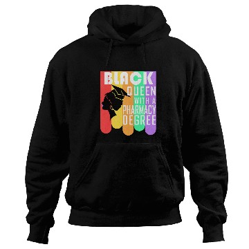 Discover Pharmacist PharmD Graduation Black Queen Doctorate Tech Hoodies