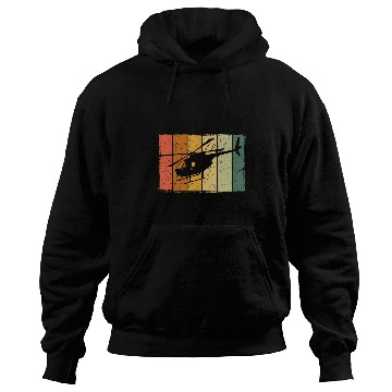 Discover Retro Helicopter Chopper Pilot Aviation Copter Hoodies