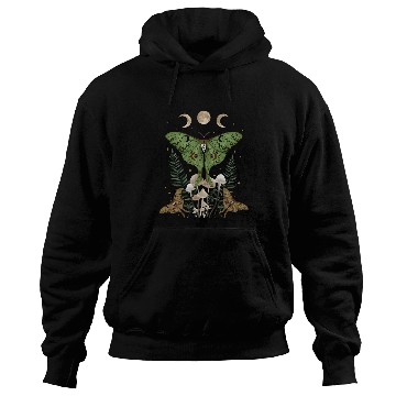 Discover Fairy Grunge Fairycore Aesthetic Goth Luna Moth Mushroom Hoodies