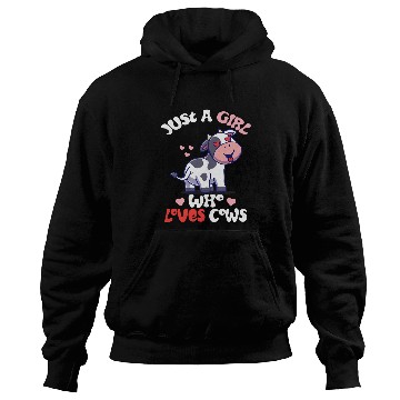 Discover Just A Girl Who Loves Cows Cute Strawberry Cow Cowgirls Print 8 Hoodies