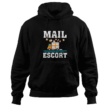 Discover Mail Escort Postal Service Mailman Us Postman Worker Hoodies
