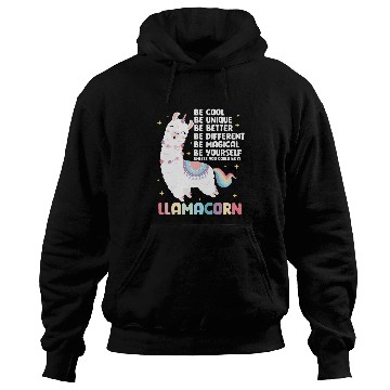 Discover Llama Unicorns Be A Llamacorn Hoodies