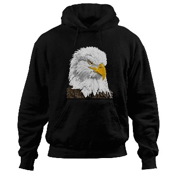 Discover Bald Eagle Head Hoodies