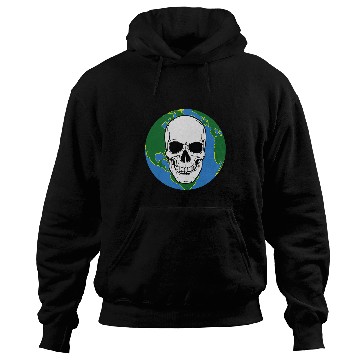 Discover Skeletons Skulls Planet Earth Background with Skull Hoodies