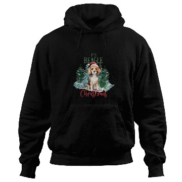 Discover Christmas Santa Claus Gift Idea Funny Dog Beagle Hoodies
