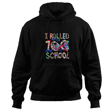 Discover I Rolled Through 100 Days Of School Autism Awareness Student Hoodies