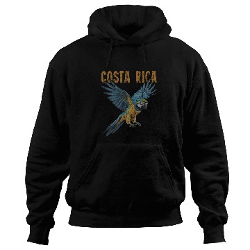 Discover Costa Rica Macaw Pura Vida  Animals Nature Pura Vida Hoodies