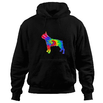 Discover Boston Terrier Pet Tie Dye Rainbow Hoodies