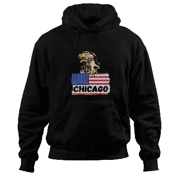 Discover American Eagle claws US Flag Biker und Trucker Chicago Hoodies