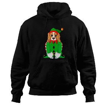 Discover Cavalier King Charles Spaniel Pet Funny King Charles Spaniel In Elf Christmas Dog Tee Hoodies