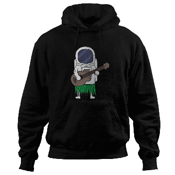 Discover Funny Ukulele Astronauts Outer Space Ukulele Luau Cute Funny Hawaii Gift Hoodies