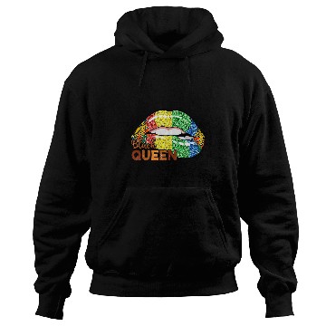 Discover Black Queen Melanin Lips African Leopard Pride Black History Hoodies