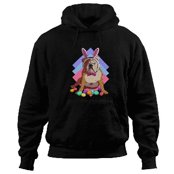 Discover English Bulldog Pet Easter Bunny Ears Hoodies