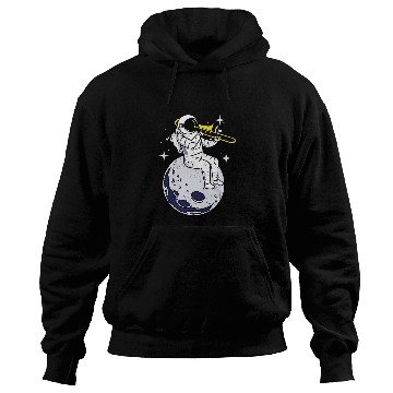 Discover Funny trombones Astronauts Playing trombones Vintage Hoodies