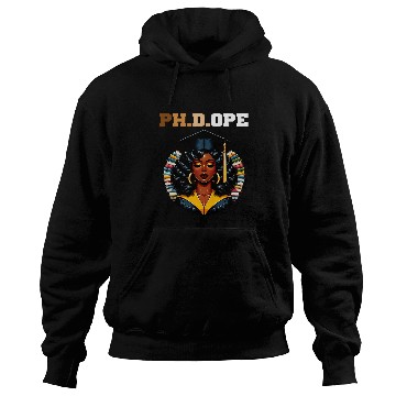 Discover PHDOPE PhD Doctorate Student Graduation Black Queen 2024 Hoodies