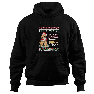 Discover Golden Retriever Pet Womens Golden Retriever Dog Funny Santa Paws Christmas 176 Hoodies