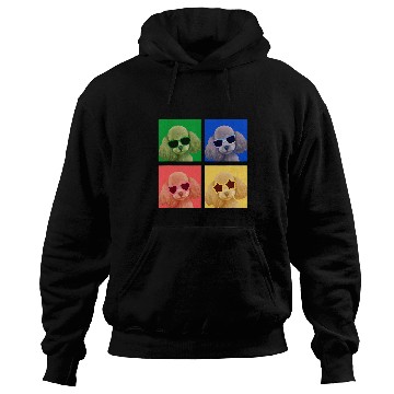 Discover Poodle Pet Toy Poodle Dog Lovers Colorful Retro Boys Girls Hoodies