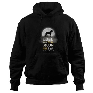 Discover Coonhound Pet Redbone Coonhound Dog Love To The Moon Hoodies