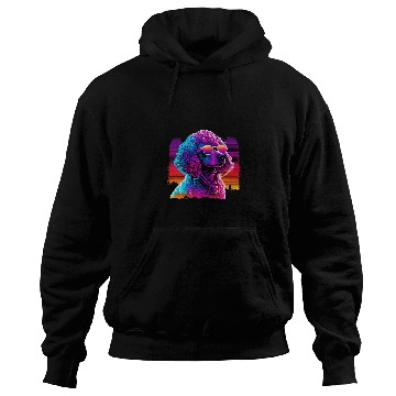 Discover Poodle Pet Synthwave vintages Retrowave Hoodies