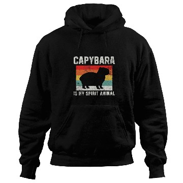 Discover capybaras Mammal Retro Vintage Hoodies
