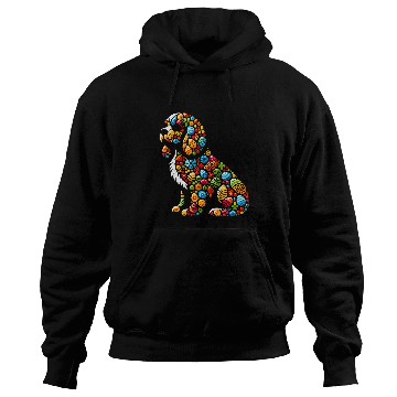 Discover Cavalier Pet King Charles Spanie Colorful Easter Egg Mens Womens Hoodies