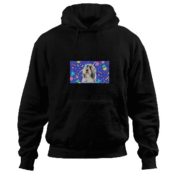 Discover Bearded Collie Pet 90s Sticker Pattern Dog Hoodies