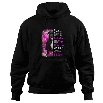 Discover Pitbull Pet Womens Pitbull Mom Funny Valentines Day Dog Lovers Bully Pitty 1 Hoodies