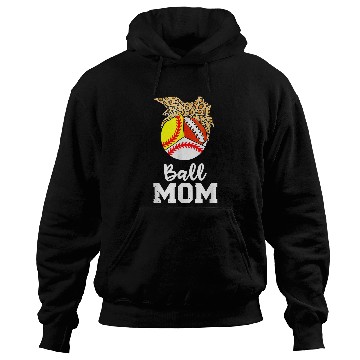 Discover Sport Softball Leopard Softball Mom Softball Game Day Vibes Mothers Day 2 Hoodies