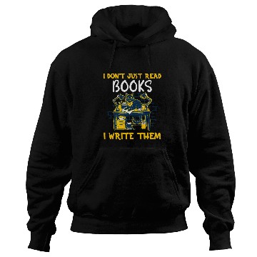 Discover Book Author Reading Book And Writing Book Plot Writer Hoodies