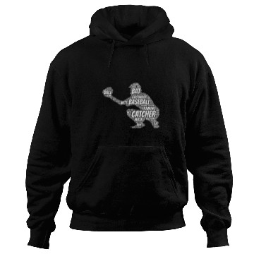 Discover Sport Baseball Catcher 2Word Art Hoodies