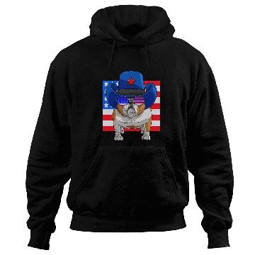 Discover English Bulldog Pet 4th of July Merica USA Flag Patriotic Hoodies